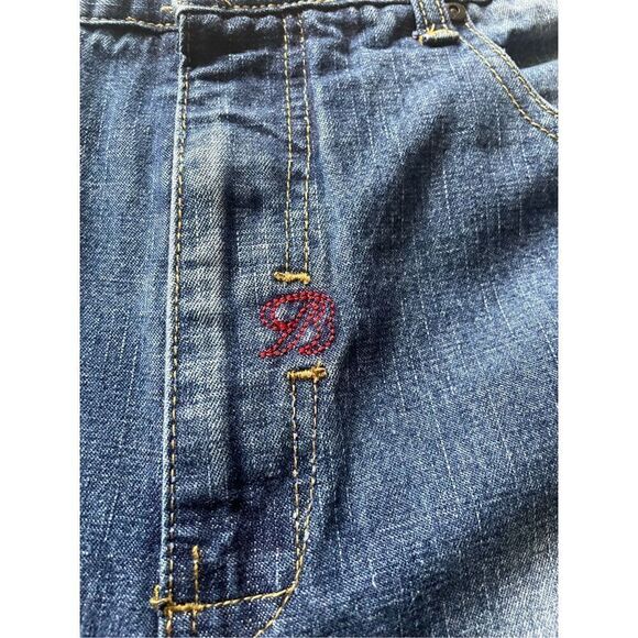 Y2K Brooklyn xpress Baggy Light blue wash Men’s Shorts 34 - Picture 7 of 9